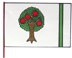 Prapor obce Šenov u Nového Jičína